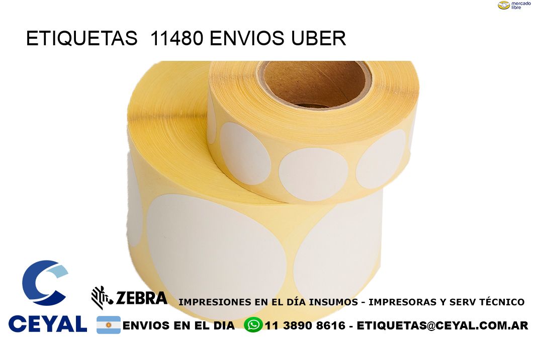 etiquetas  11480 ENVIOS UBER