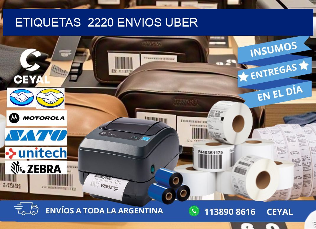 etiquetas  2220 ENVIOS UBER