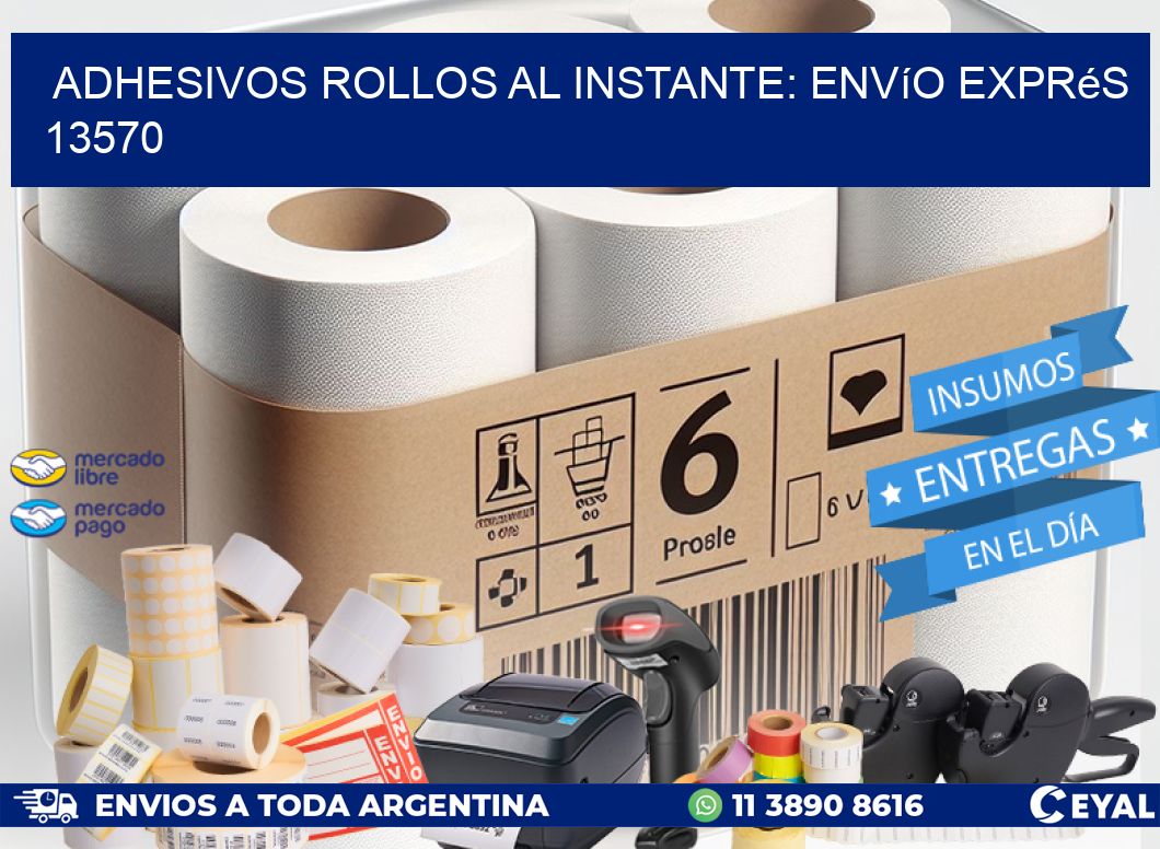 Adhesivos rollos al Instante: Envío Exprés 13570