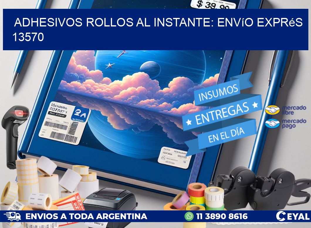 Adhesivos rollos al Instante: Envío Exprés 13570