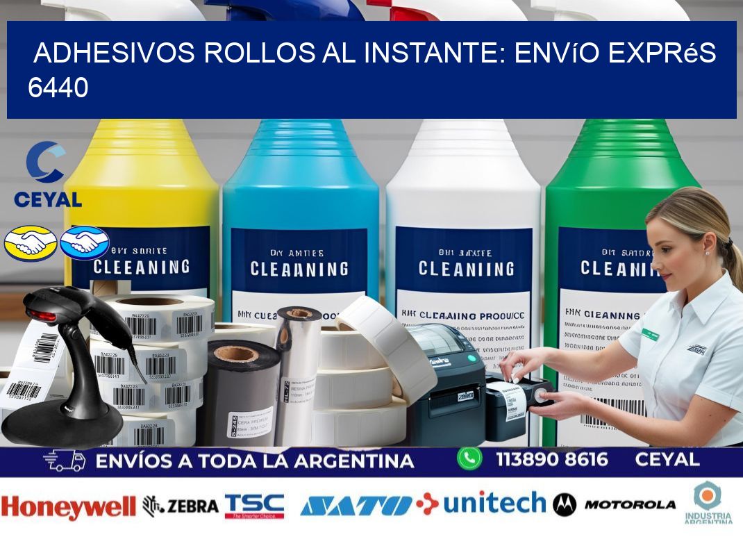 Adhesivos rollos al Instante: Envío Exprés 6440