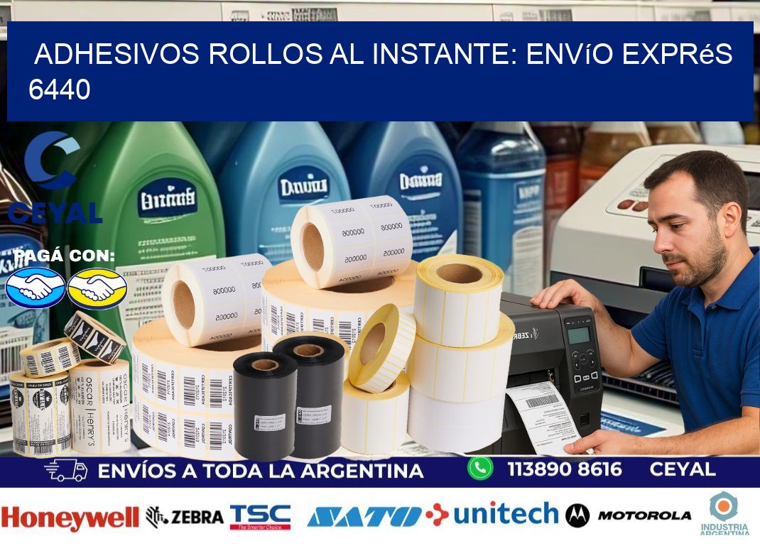 Adhesivos rollos al Instante: Envío Exprés 6440