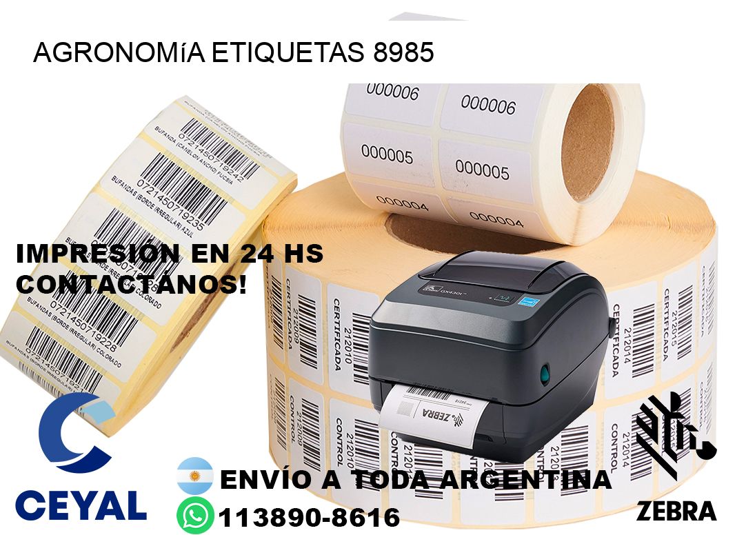 Agronomía etiquetas 8985