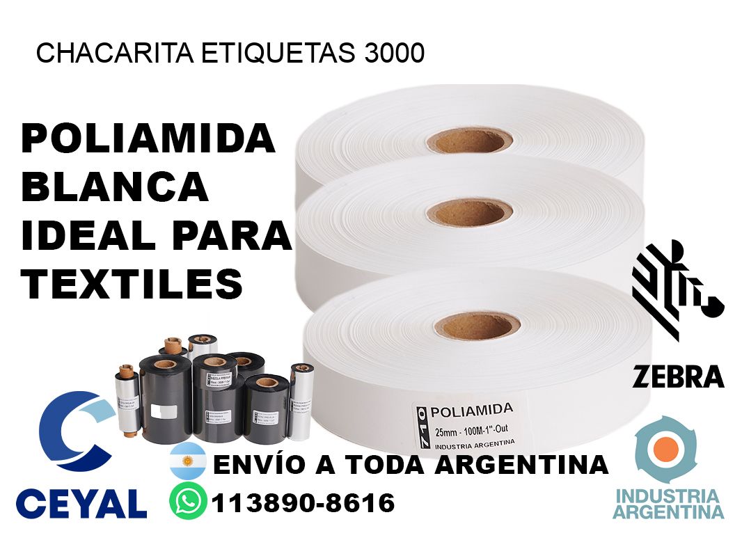 Chacarita etiquetas 3000
