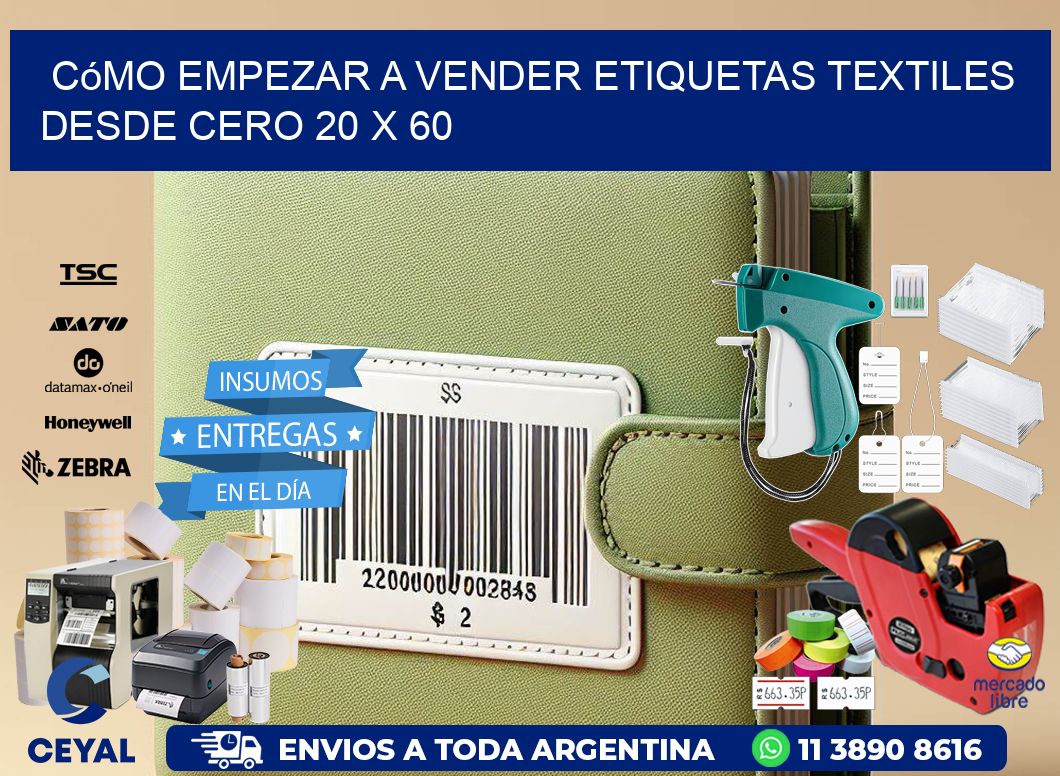 Cómo Empezar a Vender Etiquetas Textiles desde Cero 20 x 60