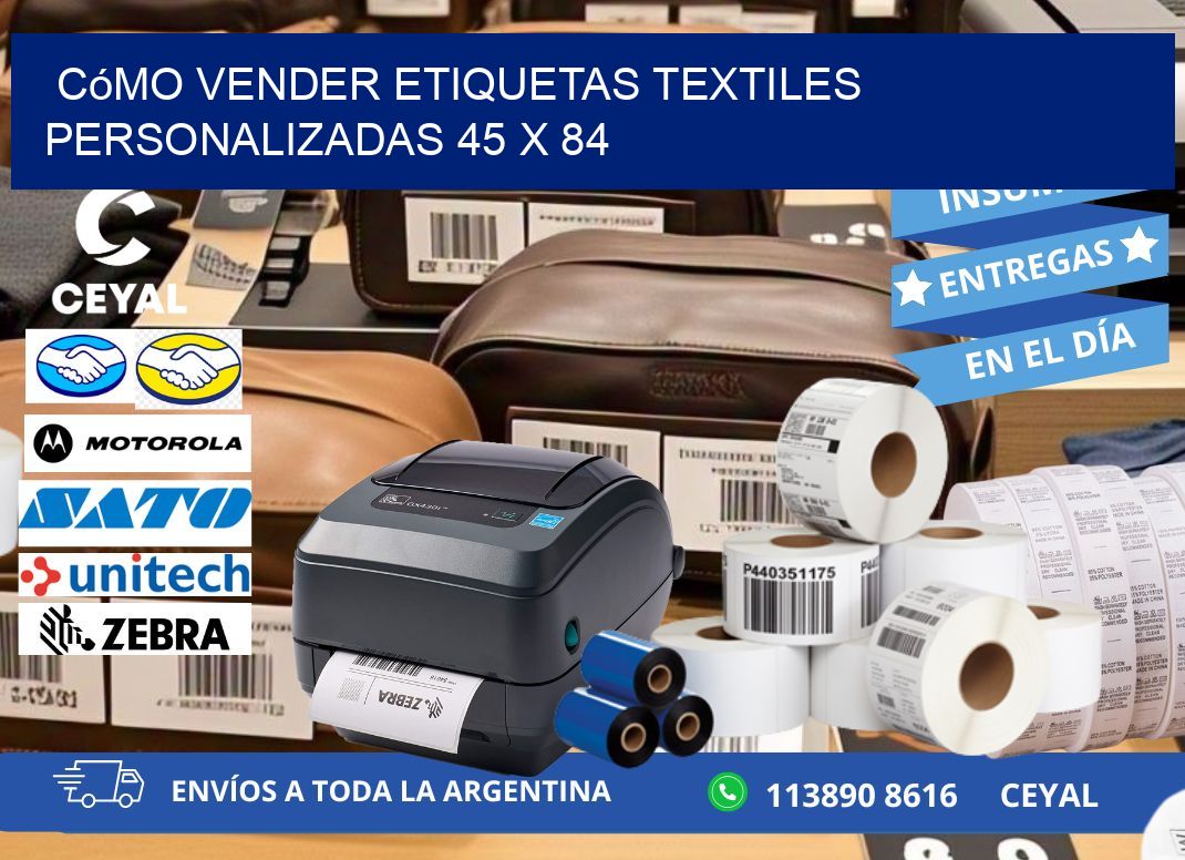 Cómo Vender Etiquetas Textiles Personalizadas 45 x 84