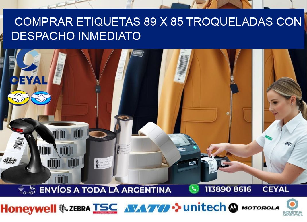Comprar etiquetas 89 x 85 troqueladas con despacho inmediato