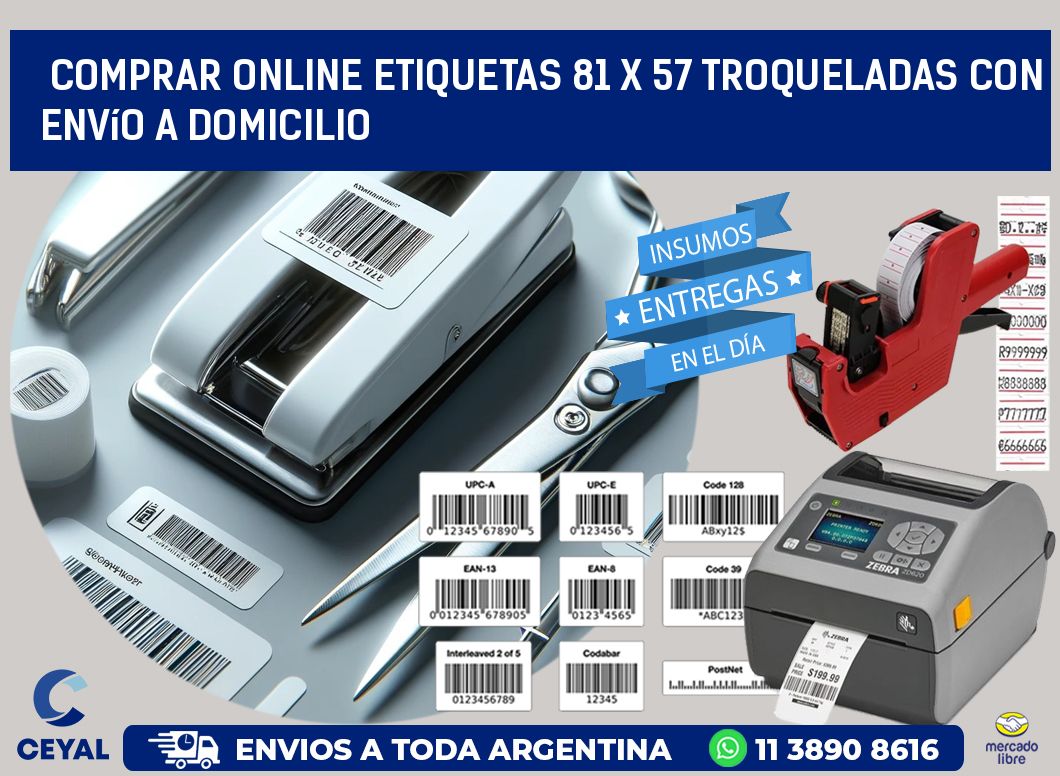 Comprar online etiquetas 81 x 57 troqueladas con envío a domicilio