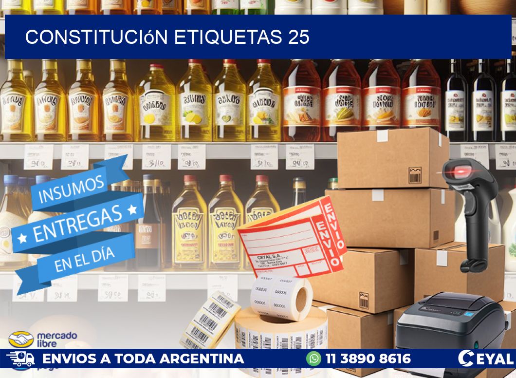 Constitución etiquetas 25