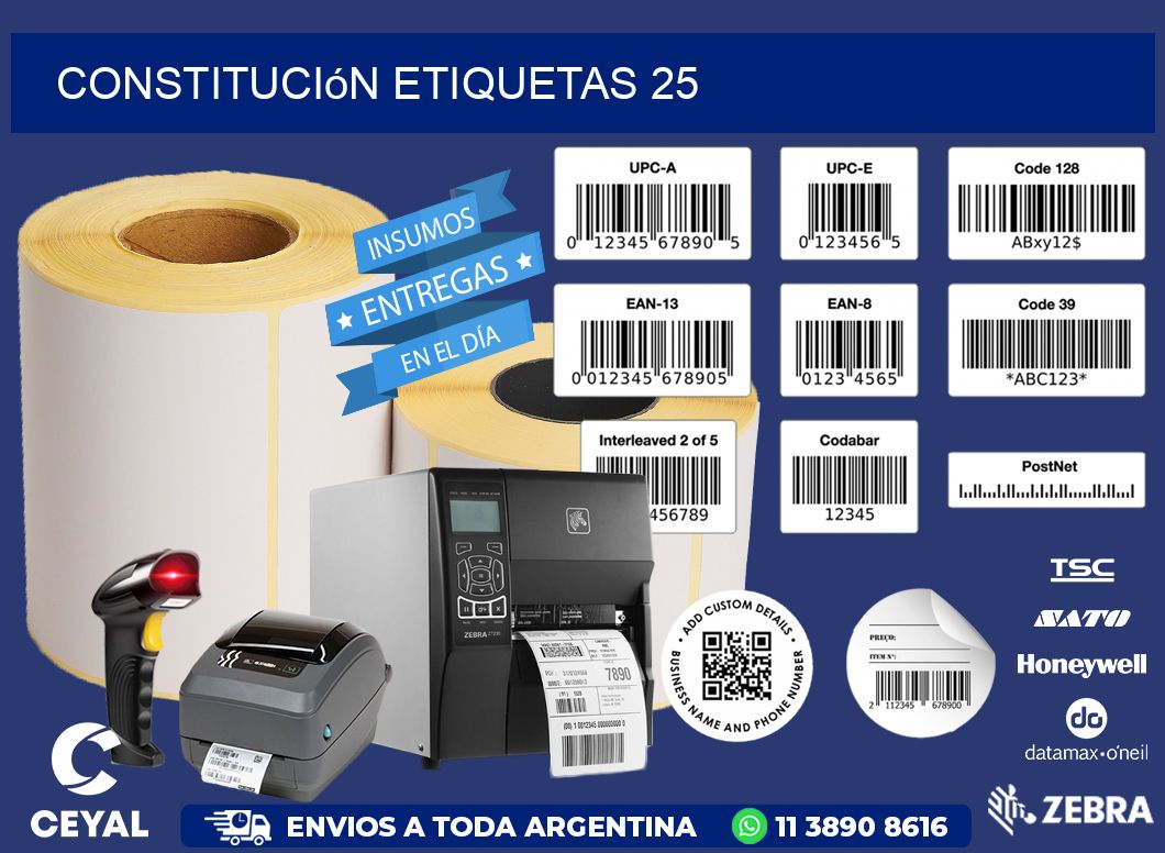 Constitución etiquetas 25
