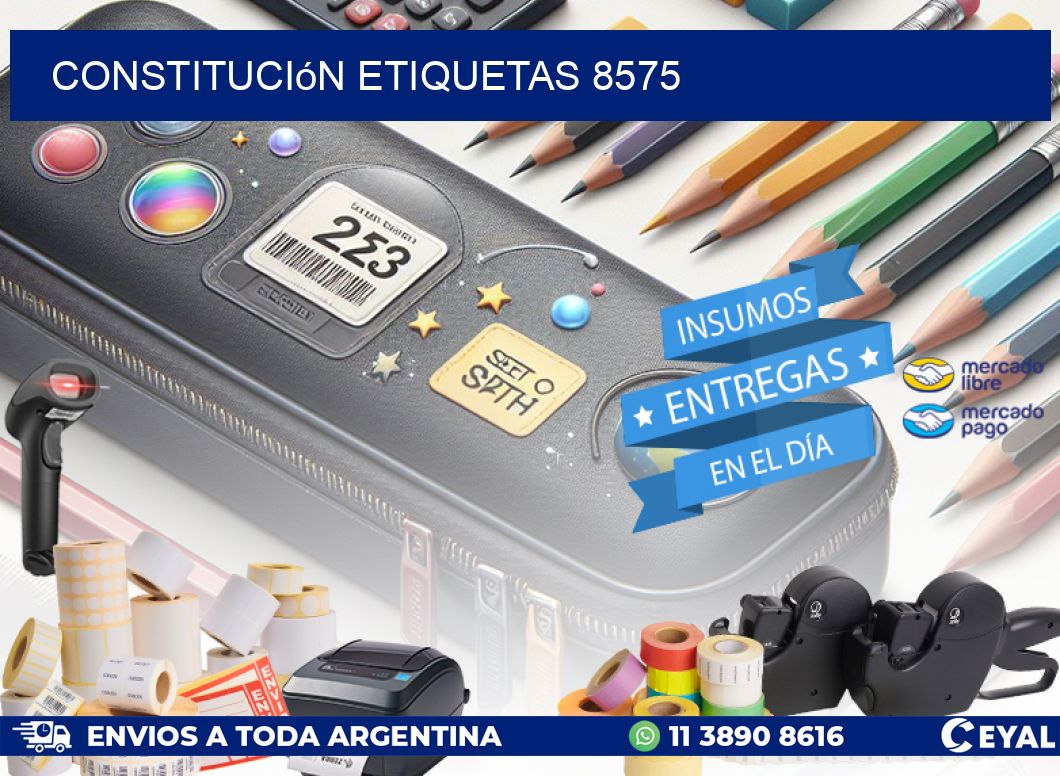Constitución etiquetas 8575