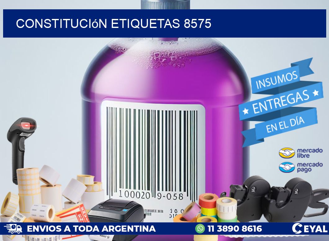 Constitución etiquetas 8575