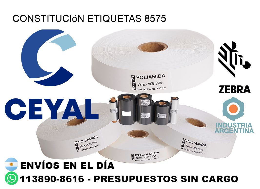 Constitución etiquetas 8575