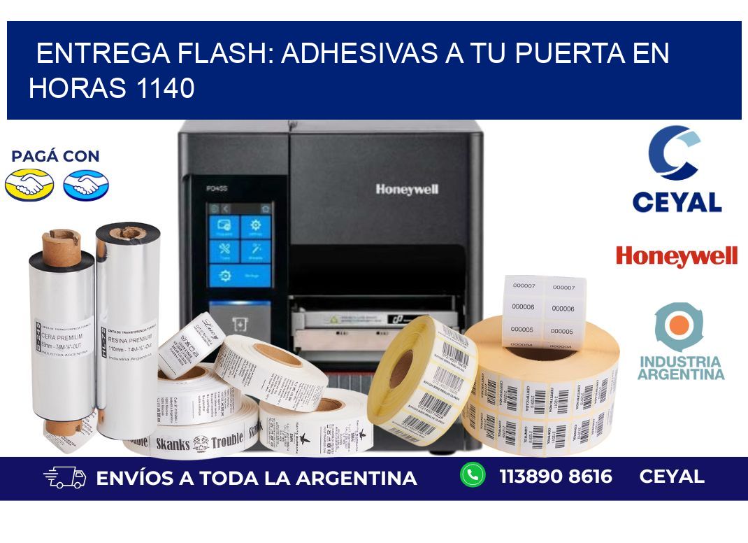 Entrega Flash: Adhesivas A Tu Puerta en Horas 1140