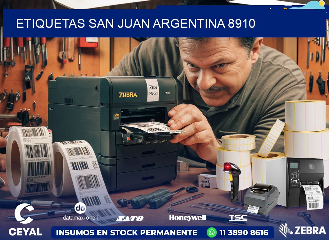 Etiquetas San Juan Argentina 8910