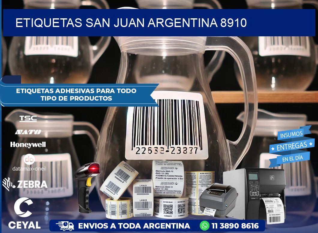 Etiquetas San Juan Argentina 8910