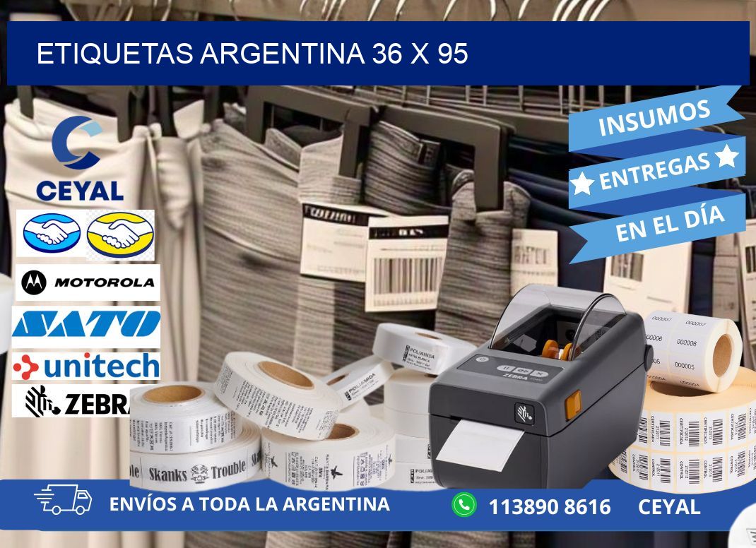 Etiquetas argentina 36 x 95