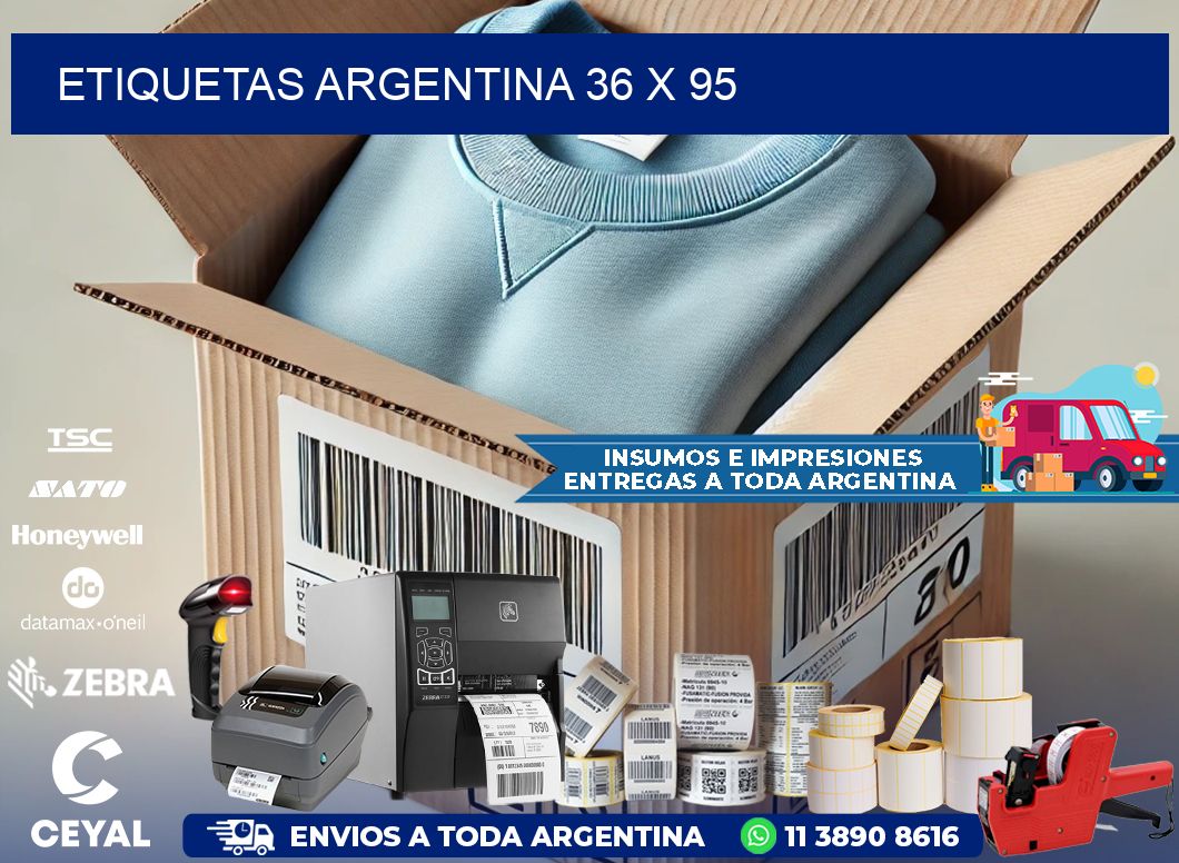 Etiquetas argentina 36 x 95