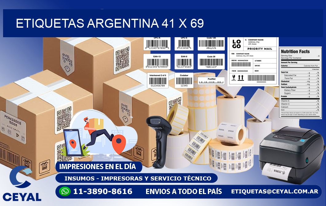 Etiquetas argentina 41 x 69