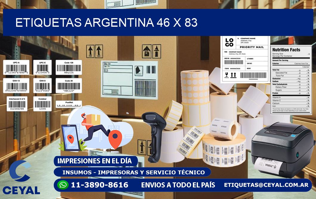 Etiquetas argentina 46 x 83