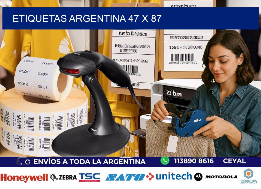 Etiquetas argentina 47 x 87