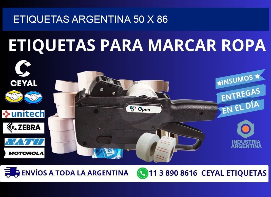 Etiquetas argentina 50 x 86