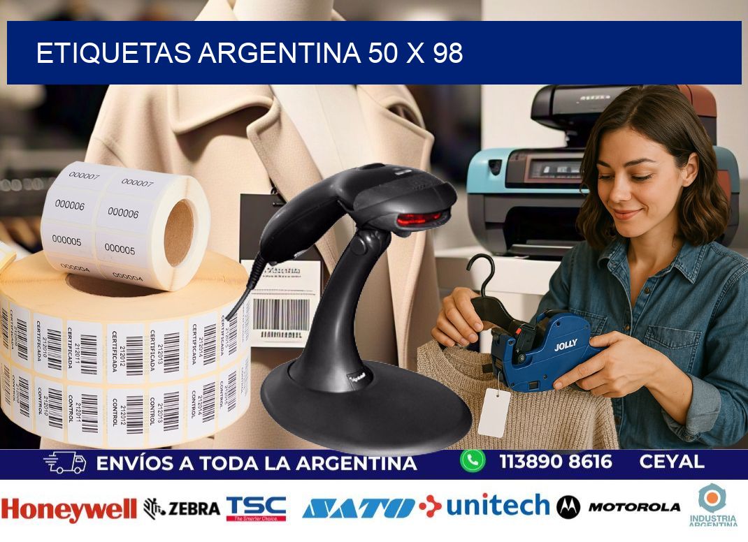 Etiquetas argentina 50 x 98