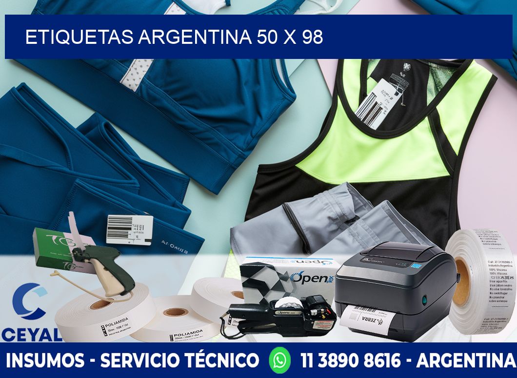 Etiquetas argentina 50 x 98