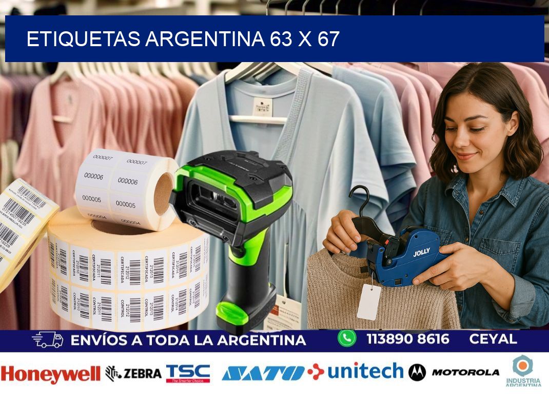 Etiquetas argentina 63 x 67