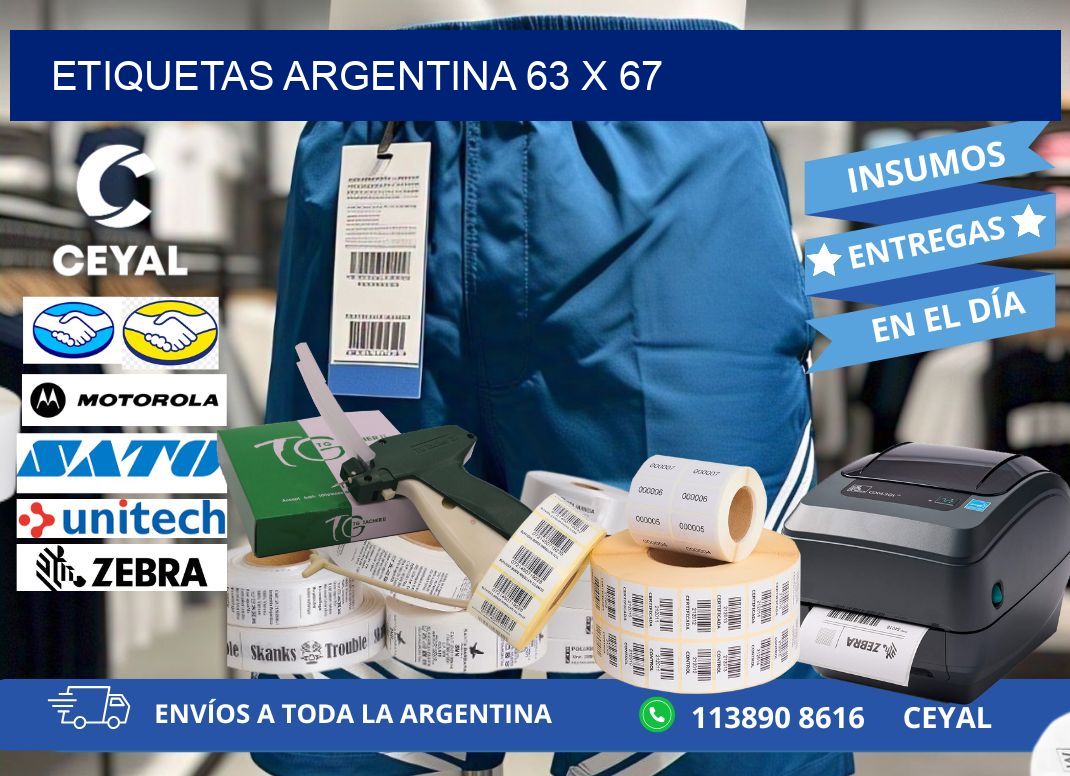 Etiquetas argentina 63 x 67