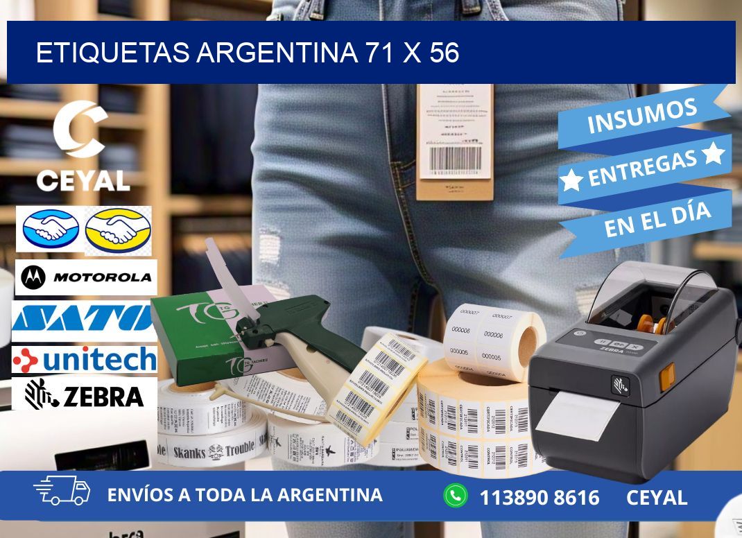 Etiquetas argentina 71 x 56