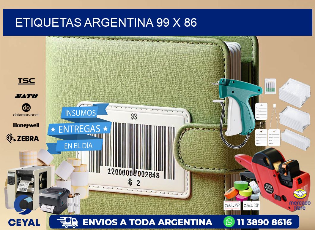 Etiquetas argentina 99 x 86
