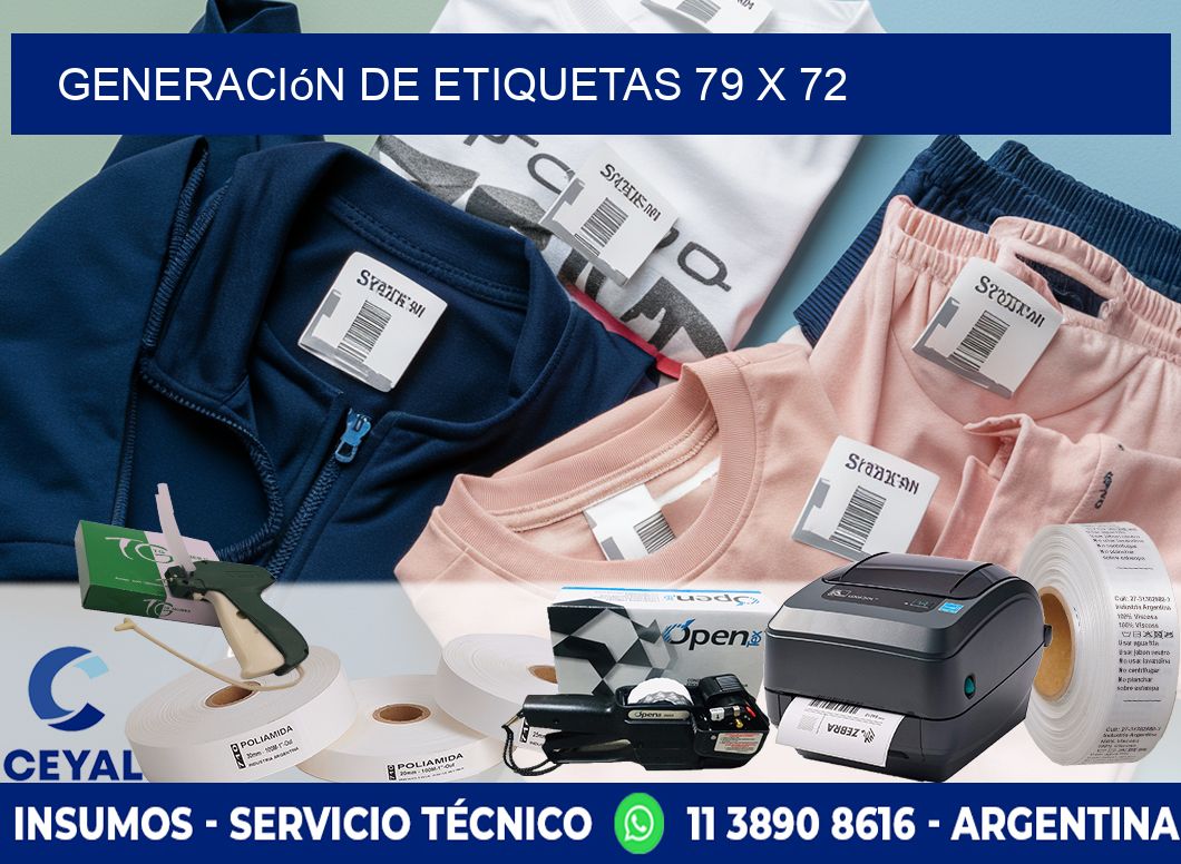 Generación de etiquetas 79 x 72