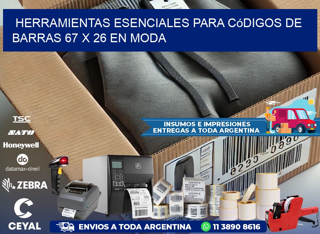 Herramientas Esenciales para Códigos de Barras 67 x 26 en Moda