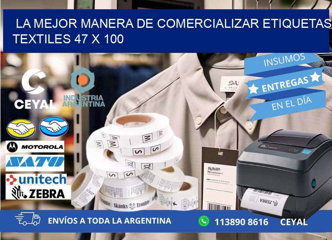 La Mejor Manera de Comercializar Etiquetas Textiles 47 x 100