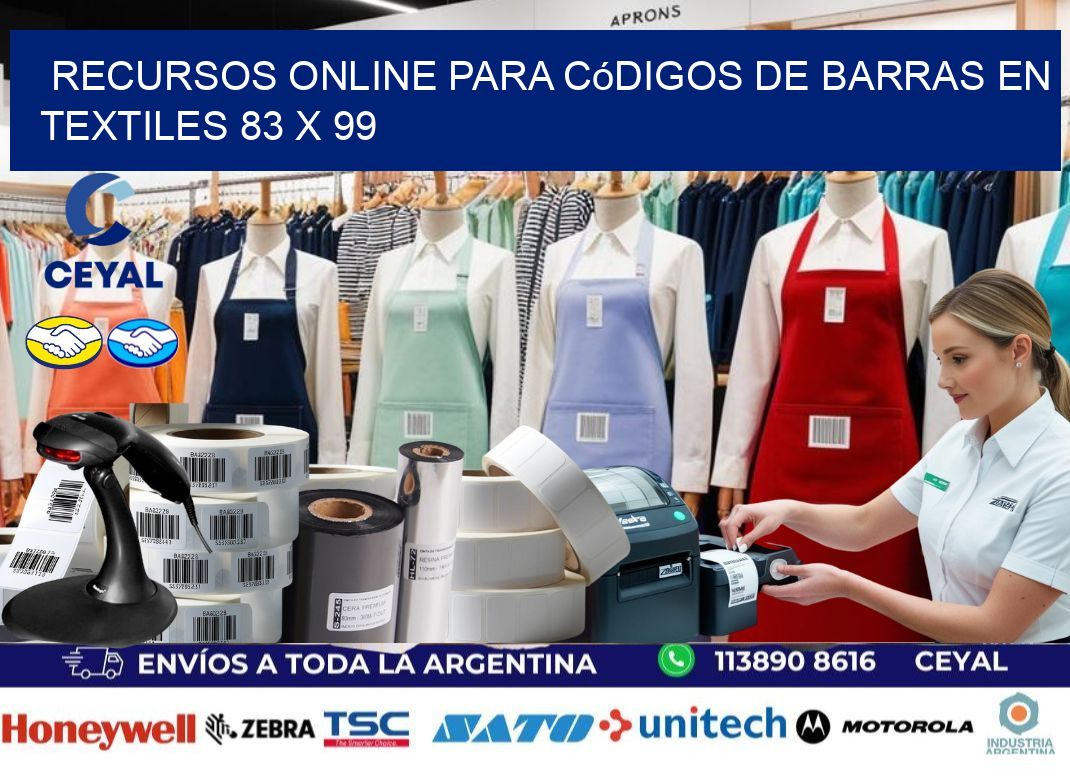 Recursos Online para Códigos de Barras en Textiles 83 x 99