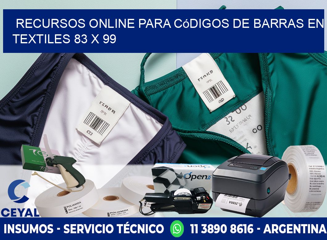Recursos Online para Códigos de Barras en Textiles 83 x 99