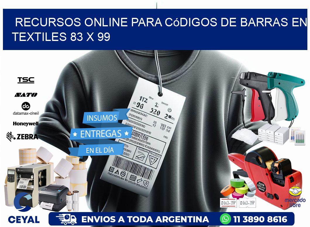 Recursos Online para Códigos de Barras en Textiles 83 x 99
