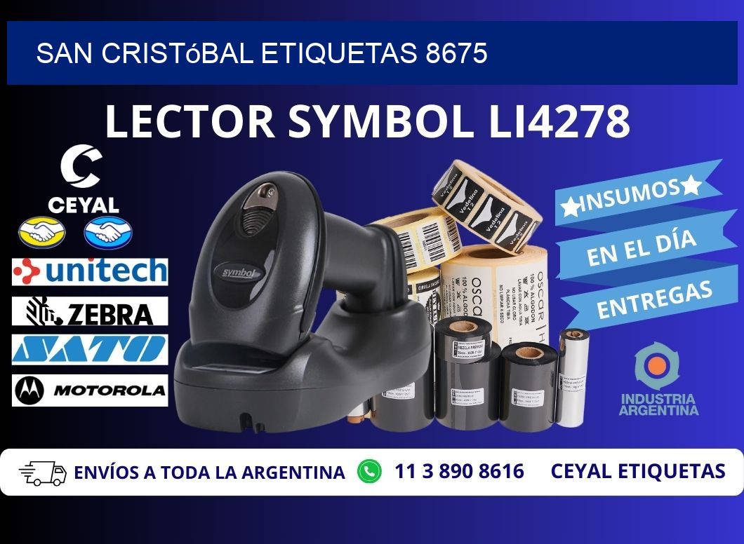 San Cristóbal etiquetas 8675