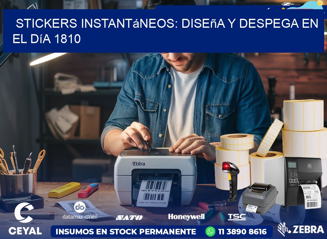 Stickers Instantáneos: Diseña y Despega en el Día 1810