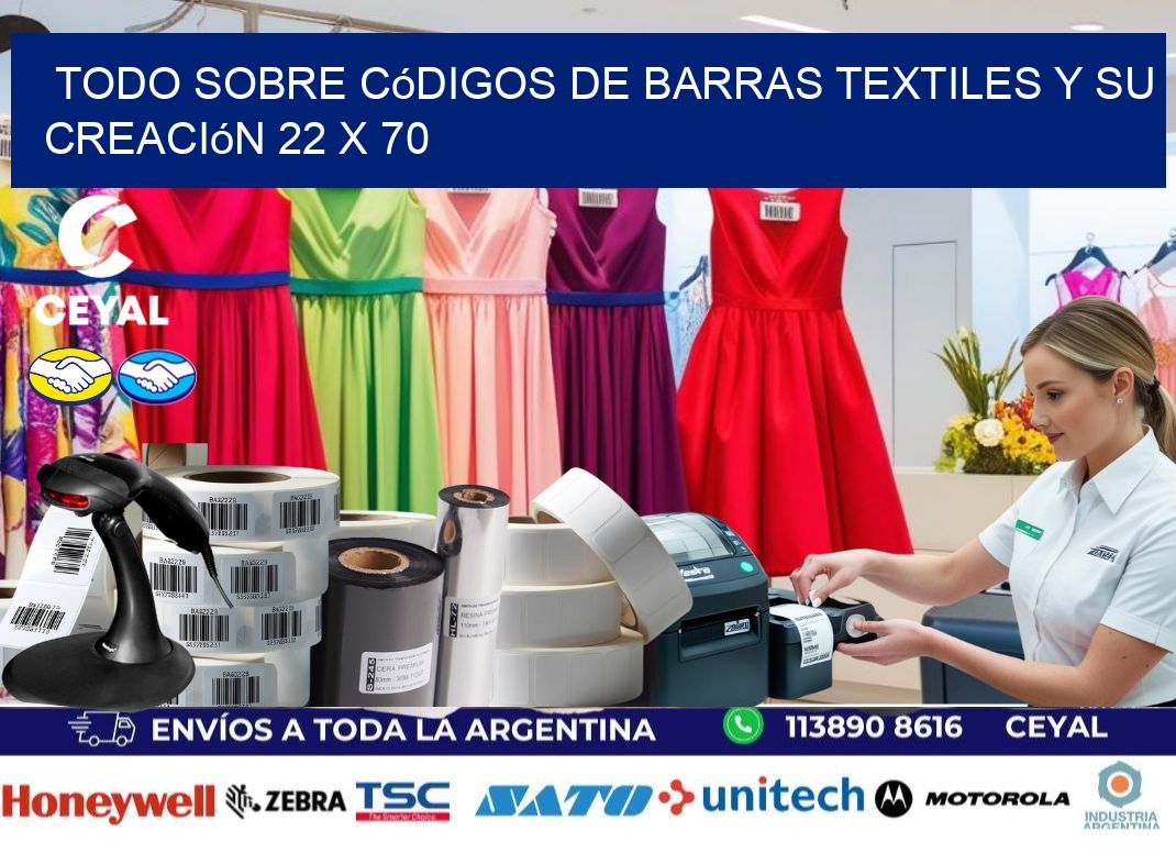 Todo sobre Códigos de Barras Textiles y su Creación 22 x 70