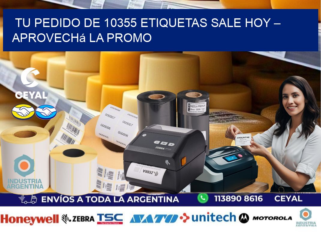 Tu Pedido de 10355 etiquetas Sale Hoy – Aprovechá la Promo