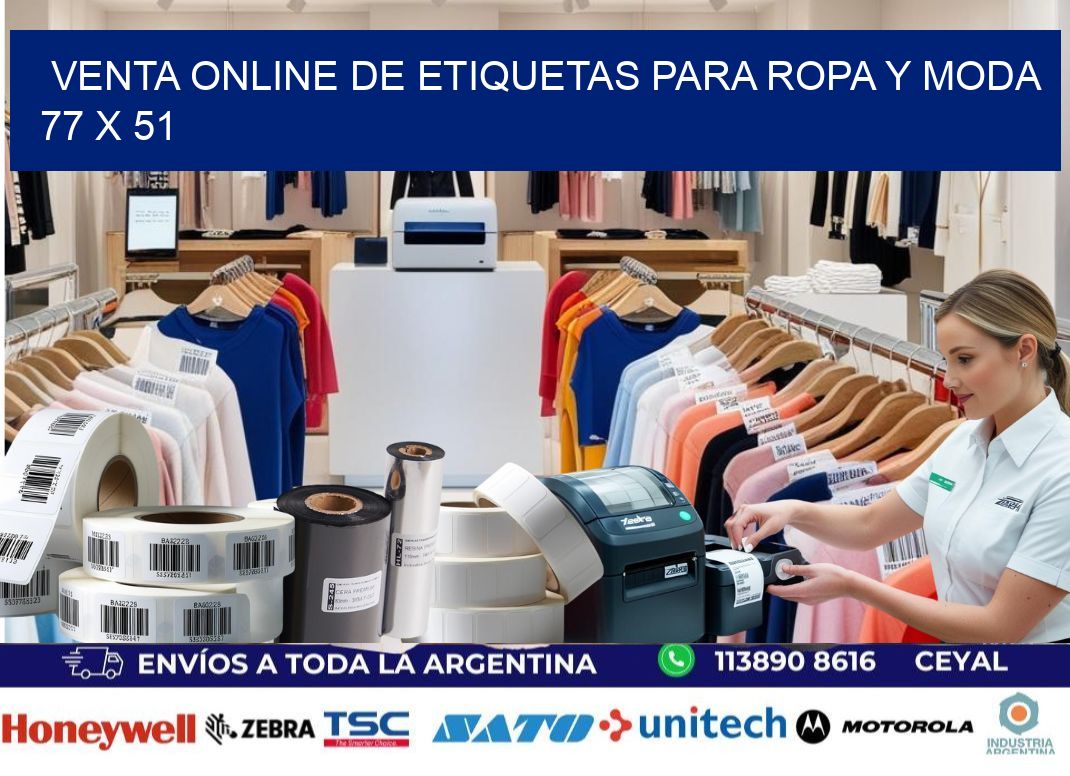 Venta Online de Etiquetas para Ropa y Moda 77 x 51