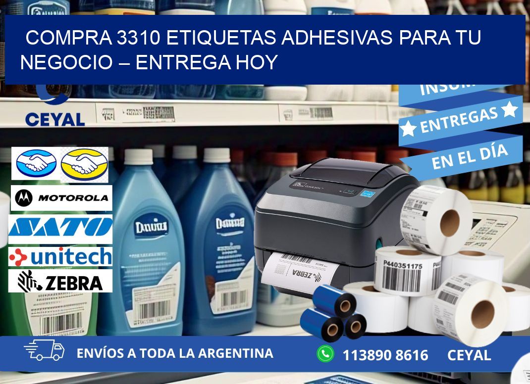 compra 3310 Etiquetas Adhesivas para Tu Negocio – Entrega Hoy