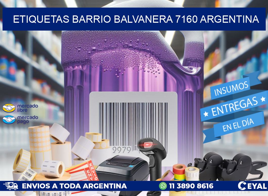 etiquetas barrio balvanera 7160 argentina