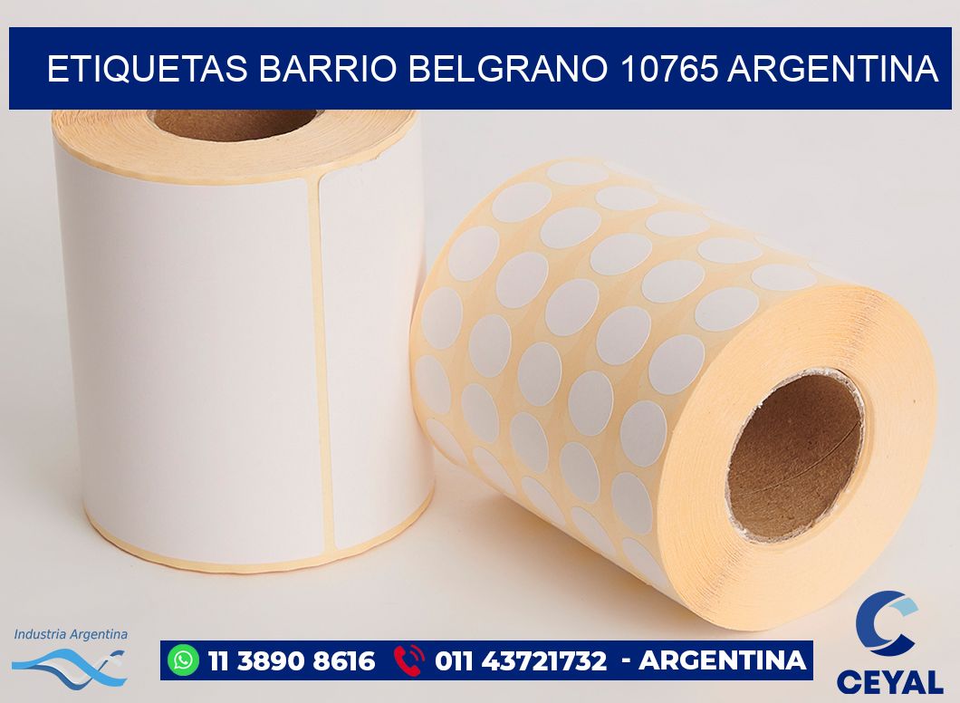 etiquetas barrio belgrano 10765 argentina