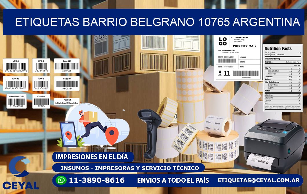 etiquetas barrio belgrano 10765 argentina