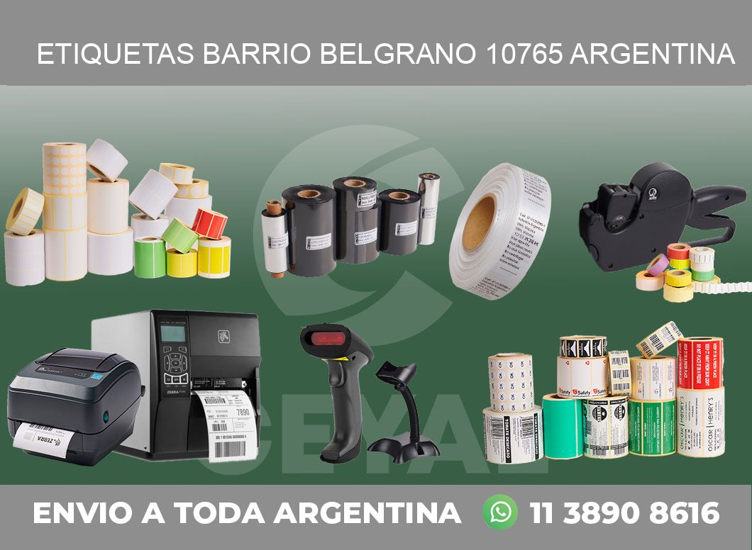 etiquetas barrio belgrano 10765 argentina