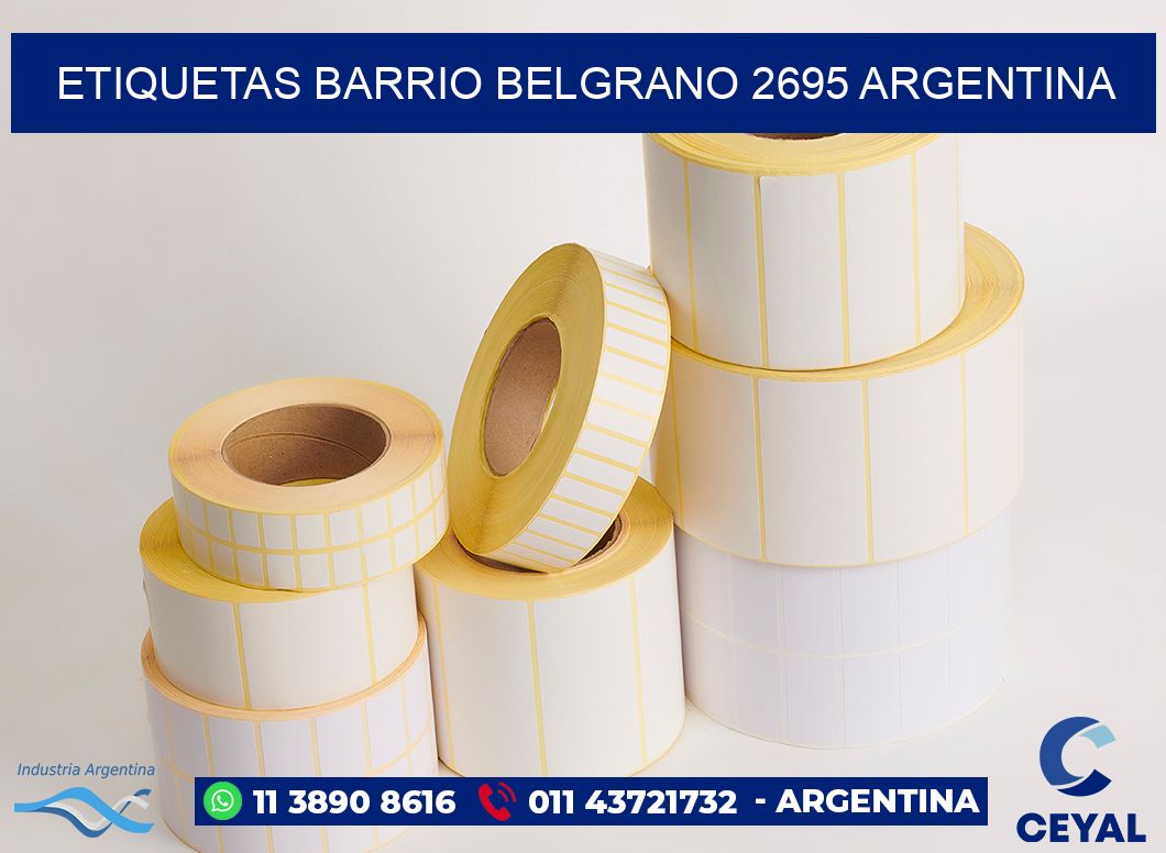 etiquetas barrio belgrano 2695 argentina