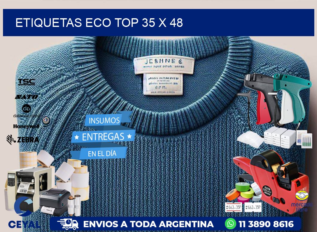 etiquetas eco top 35 x 48
